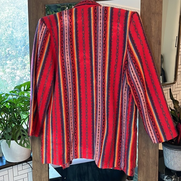 Vintage California Concepts Serape Print Blazer Sz S - Picture 10 of 10